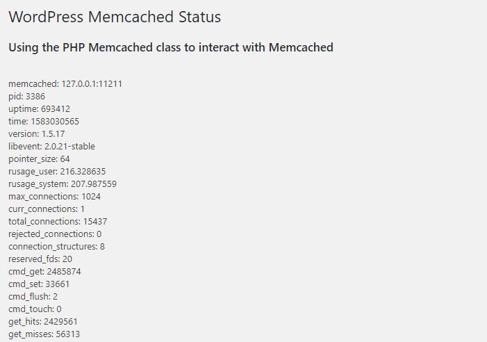 为已开启 Memcached 内存缓存的WordPress站点添加图形化监控界面(附使用说明)
